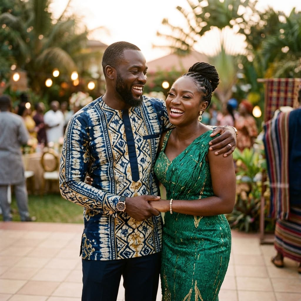 Tunde and Aminat couple portrait